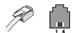 Four Pin Modular Connector